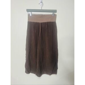 Hard Tail Brown Crop Goucho Pants Flowy Sz M Lightweight